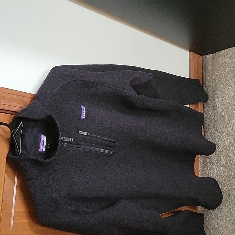 Men's XL Black Patagonia quarter zip Better Sweater